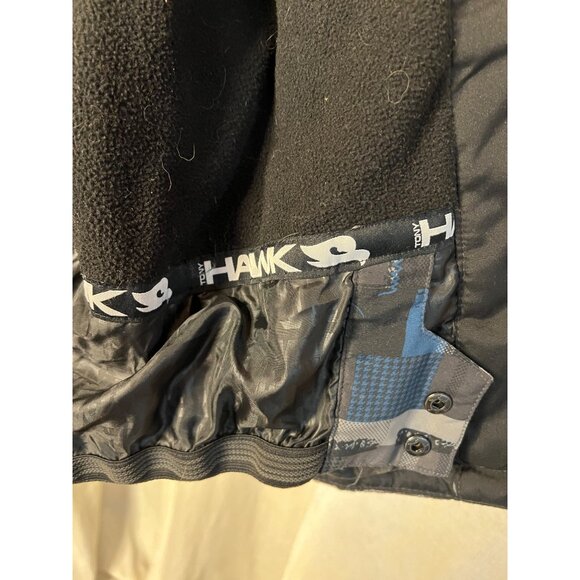 Tony, Hawk jacket medium plaid blue black hooded full-zip-pocket-under arm - Picture 14 of 16